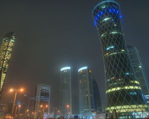 Preview wallpaper doha, qatar, uae, skyscrapers