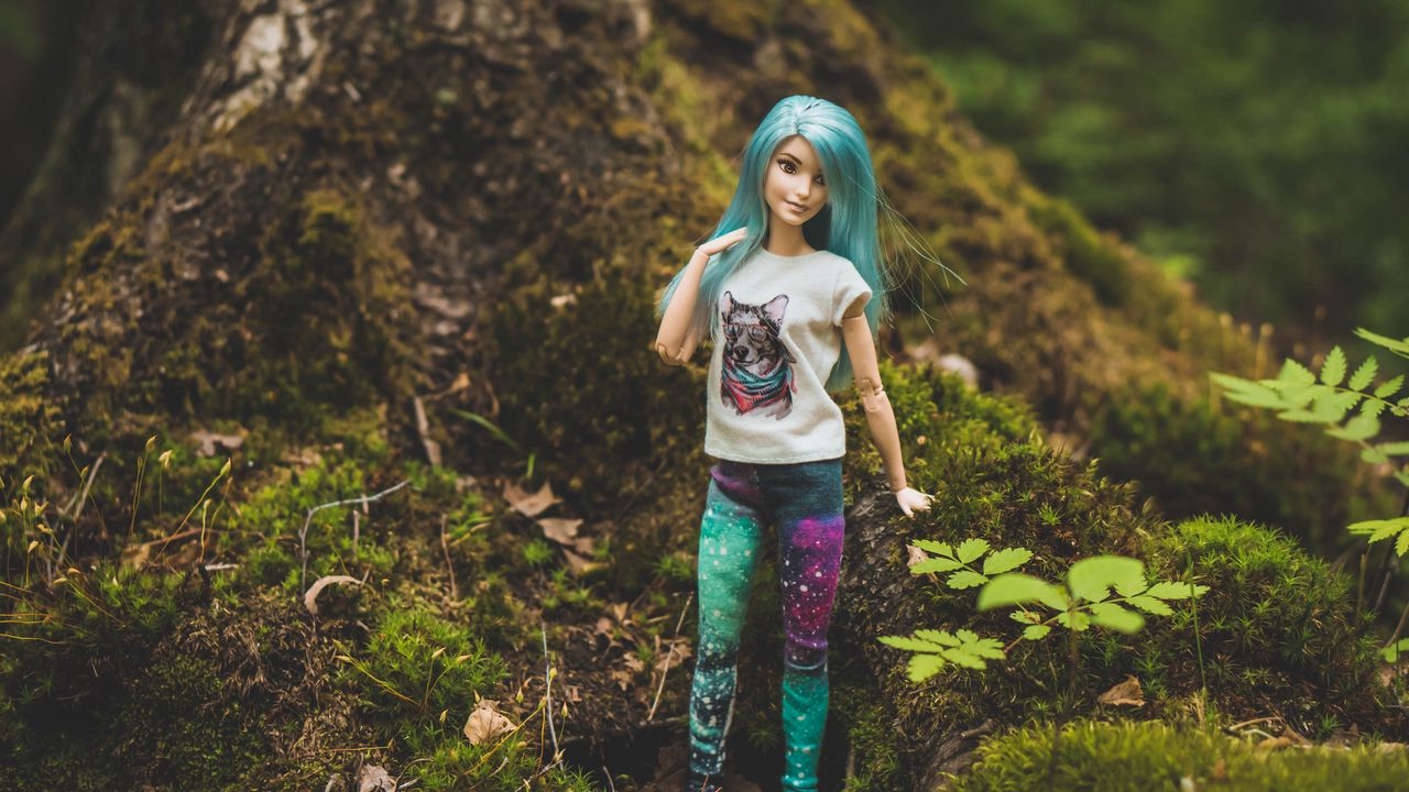 Wallpaper doll, barbie, forest, style
