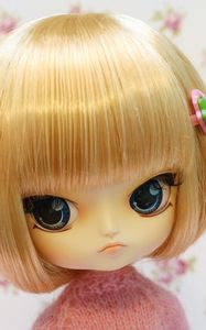 Preview wallpaper doll, big eyes, look