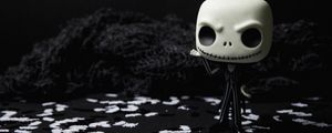 Preview wallpaper doll, halloween, bw