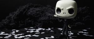 Preview wallpaper doll, halloween, bw