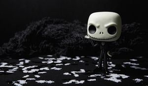 Preview wallpaper doll, halloween, bw