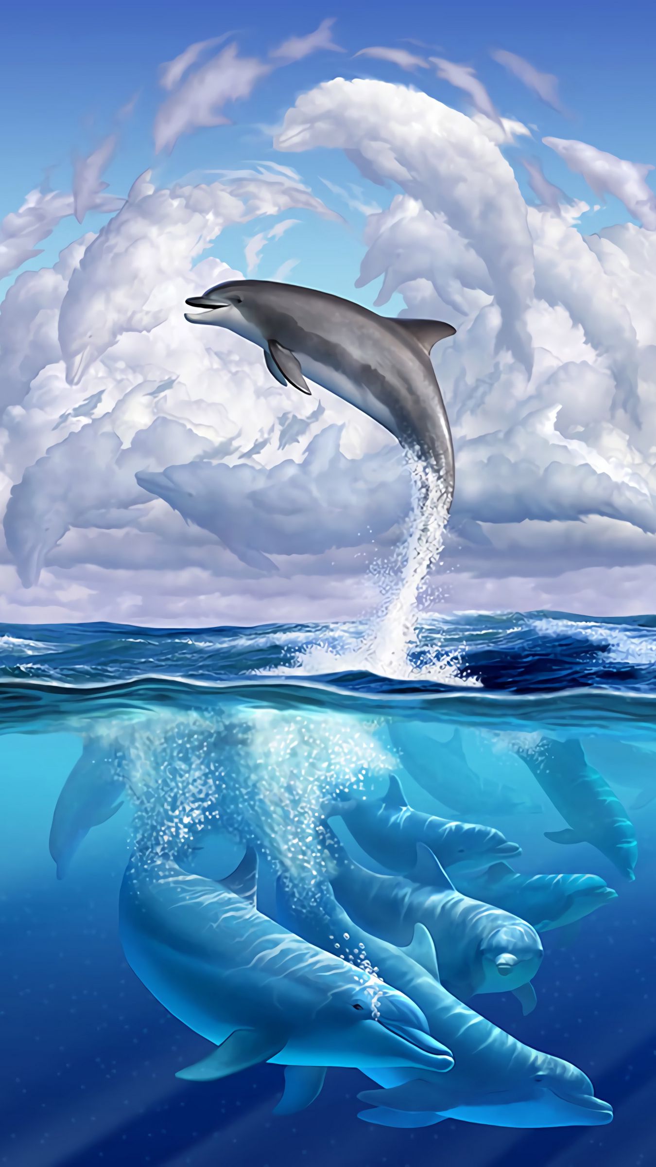 Download Dolphin Live Wallpaper android on PC