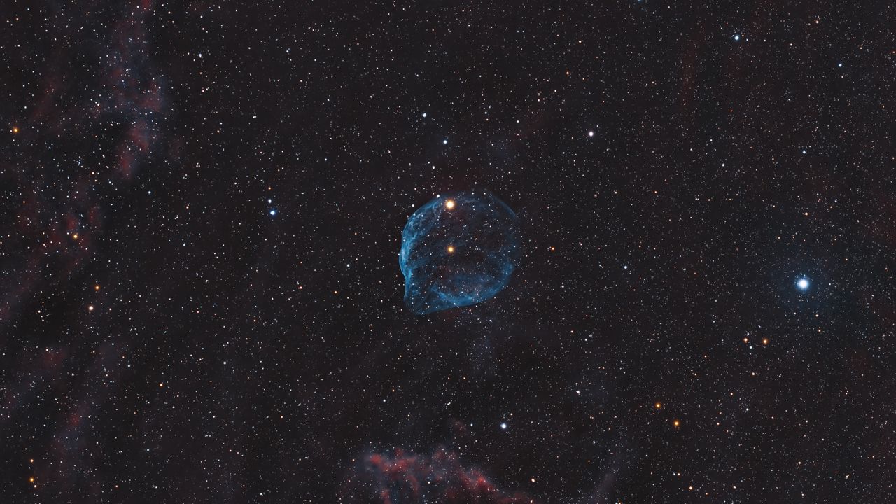 Wallpaper dolphin nebula, nebula, stars, space
