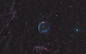 Preview wallpaper dolphin nebula, nebula, stars, space