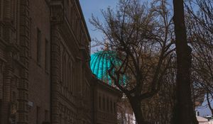 Preview wallpaper dome, roof, architecture, building, bright, tree