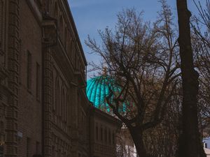 Preview wallpaper dome, roof, architecture, building, bright, tree