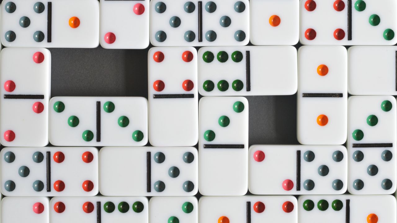 Wallpaper dominoes, dice, board games