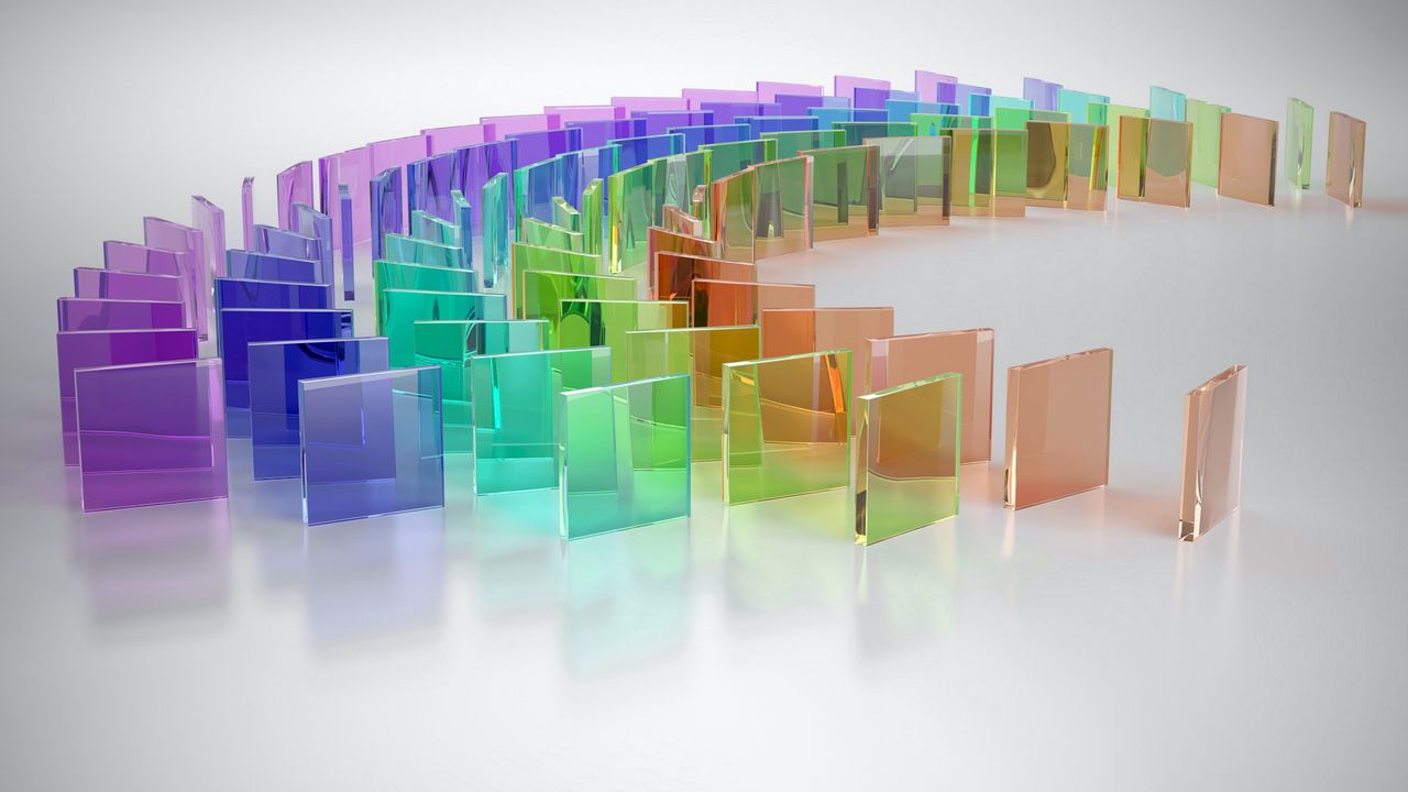 Wallpaper dominoes, transparent, render, glass