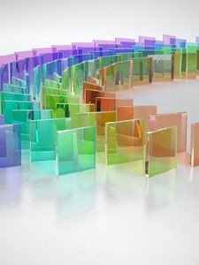 Preview wallpaper dominoes, transparent, render, glass