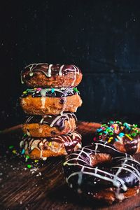 Preview wallpaper donuts, chocolate, sprinkles, dessert