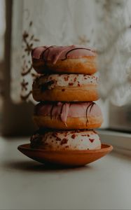 Preview wallpaper donuts, dessert, sweet, baking