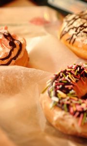 Preview wallpaper donuts, frosting, sprinkling, rolls