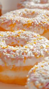 Preview wallpaper donuts, macro, sprinkling, sweet