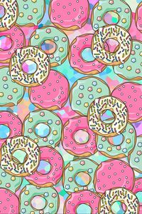 Preview wallpaper donuts, patterns, sweet, colorful, texture