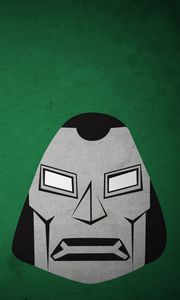 Preview wallpaper doom, doctor doom, villain, minimalism, green