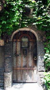 Preview wallpaper door, arch, light, shadow, stone