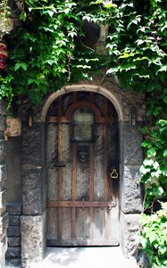 Preview wallpaper door, arch, light, shadow, stone