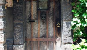 Preview wallpaper door, arch, light, shadow, stone