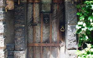 Preview wallpaper door, arch, light, shadow, stone