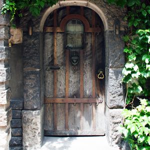 Preview wallpaper door, arch, light, shadow, stone