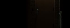 Preview wallpaper door, bricks, wall, dark