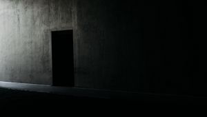 Preview wallpaper door, dark, room, darkness