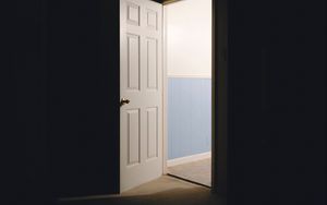 Preview wallpaper door, exit, light, darkness