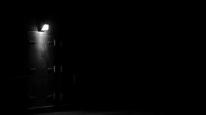 Preview wallpaper door, lamp, light, darkness, dark, black