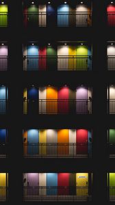 Preview wallpaper door, multi-colored, tokyo, japan