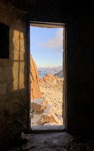 Preview wallpaper door, rocks, stones, view, landscape