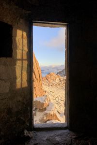Preview wallpaper door, rocks, stones, view, landscape