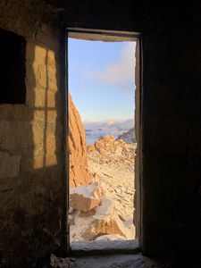 Preview wallpaper door, rocks, stones, view, landscape