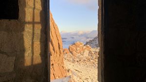 Preview wallpaper door, rocks, stones, view, landscape