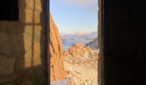 Preview wallpaper door, rocks, stones, view, landscape