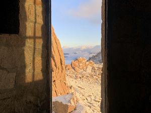 Preview wallpaper door, rocks, stones, view, landscape