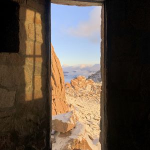 Preview wallpaper door, rocks, stones, view, landscape