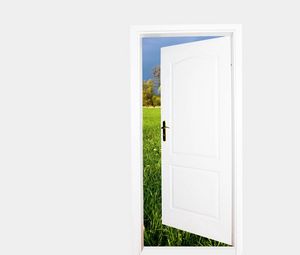 Preview wallpaper door, summer, input, output