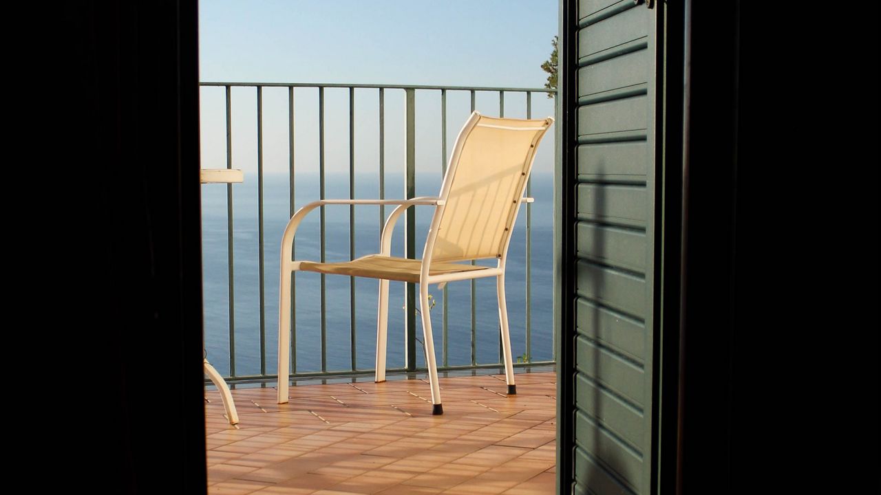 Wallpaper door, terrace, chair, balcony