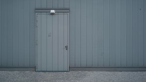 Preview wallpaper door, wall, gray, minimalism
