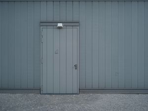 Preview wallpaper door, wall, gray, minimalism