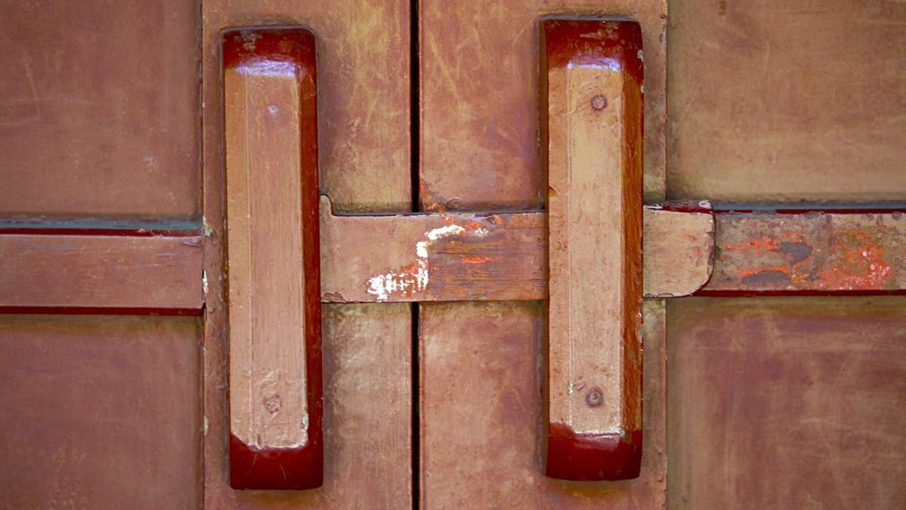 Wallpaper door, wood, paint