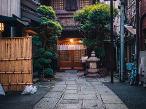 Preview wallpaper doors, street, buildings, architecture, china
