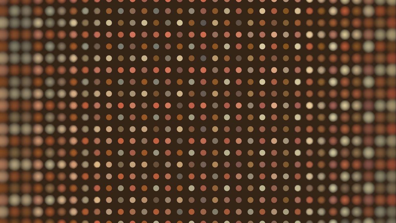 Wallpaper dots, colorful, pixels, texture, blur