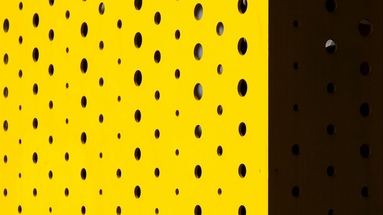 Wallpaper dots, face, texture, yellow
