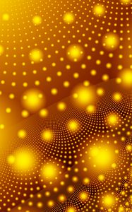 Preview wallpaper dots, glare, glow, abstraction, yellow