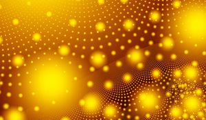 Preview wallpaper dots, glare, glow, abstraction, yellow