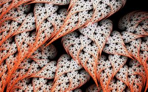 Preview wallpaper dots, leaves, background, form