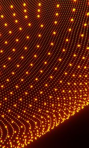 Preview wallpaper dots, mesh, glow, abstraction, orange