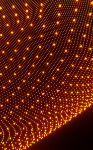 Preview wallpaper dots, mesh, glow, abstraction, orange